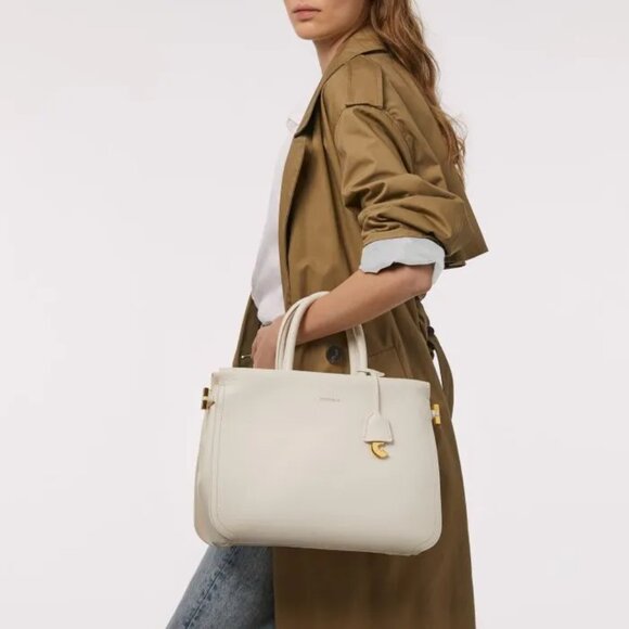 Coccinelle White Satchel Bag - Picture 1 of 7